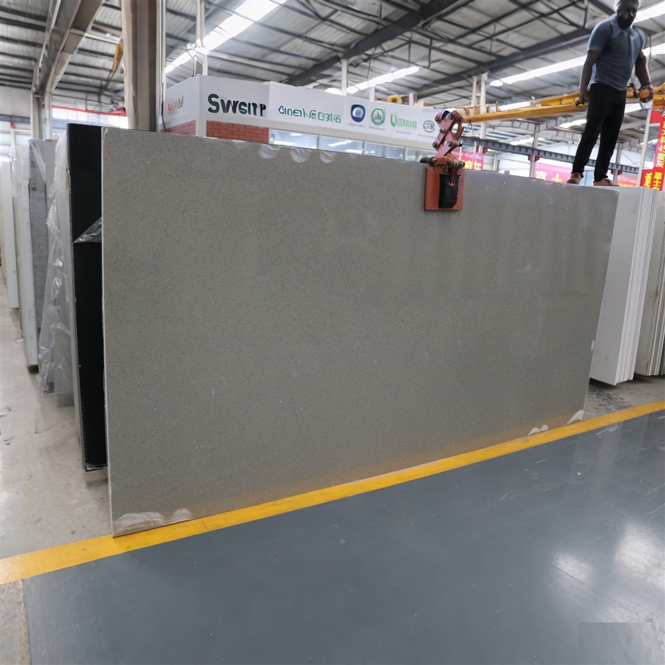 Slab kuarsa abu -abu